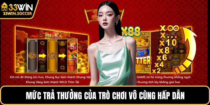 Mức trả thưởng của trò chơi vô cùng hấp dẫn
