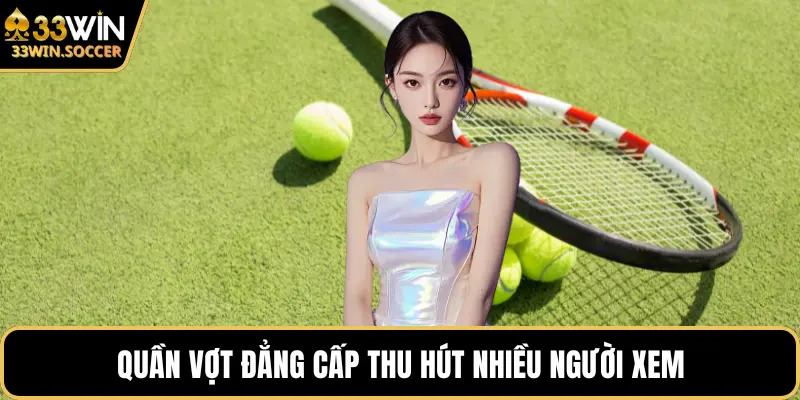 Quần vợt đẳng cấp thu hút nhiều người xem